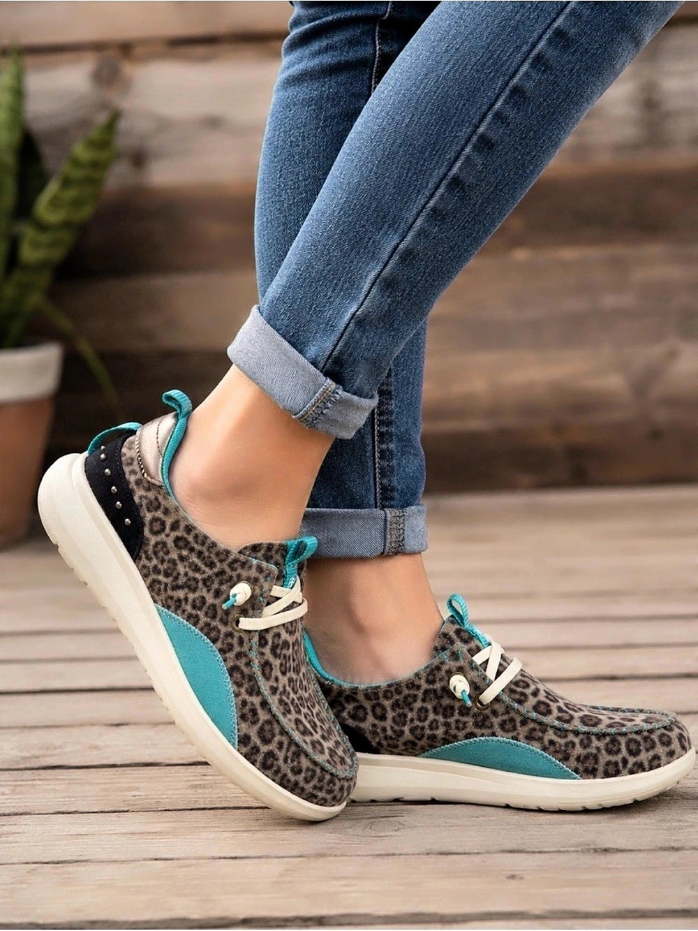 Ariat Hilo Leopard Sneakers US 10B